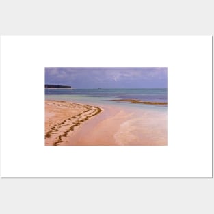 pink soft sand.. Posters and Art